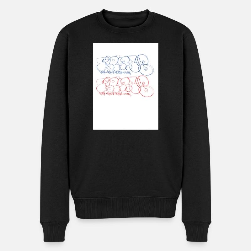 Künstlerischer Graffiti-Schriftzug Paris - Männer Premium Bio Pullover - Schwarz
