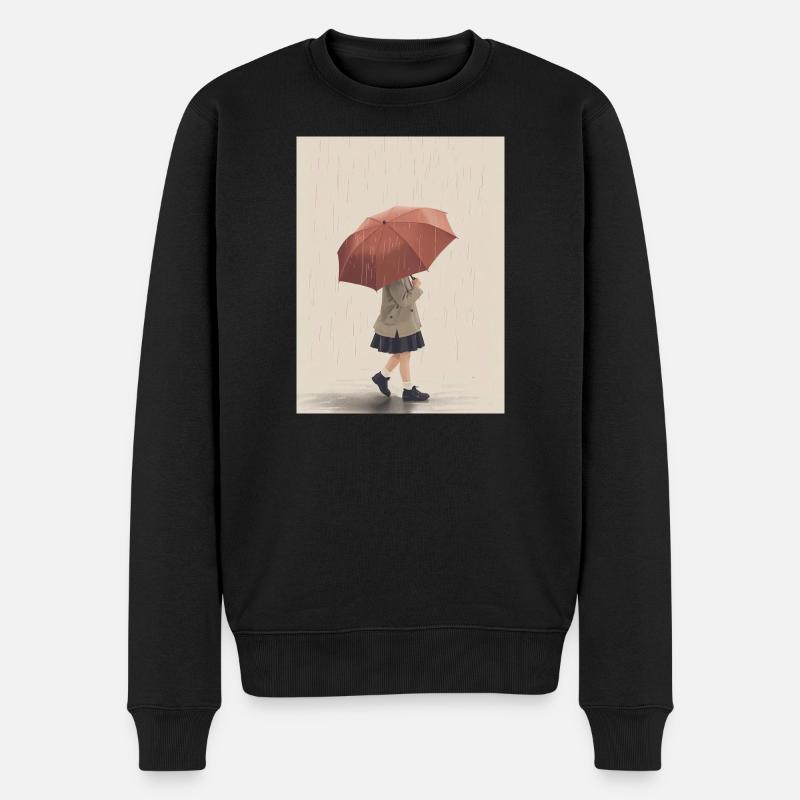 Garde d'Enfant sous Pluie - Pull Premium bio Homme - noir