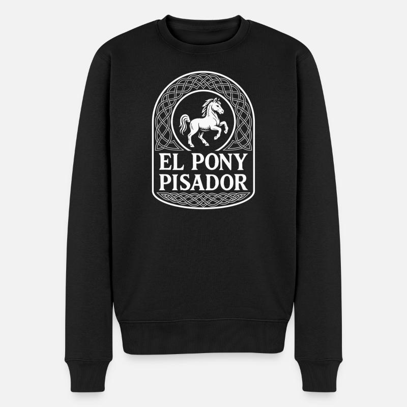 El Pony Pisador - Pull Premium bio Homme - noir