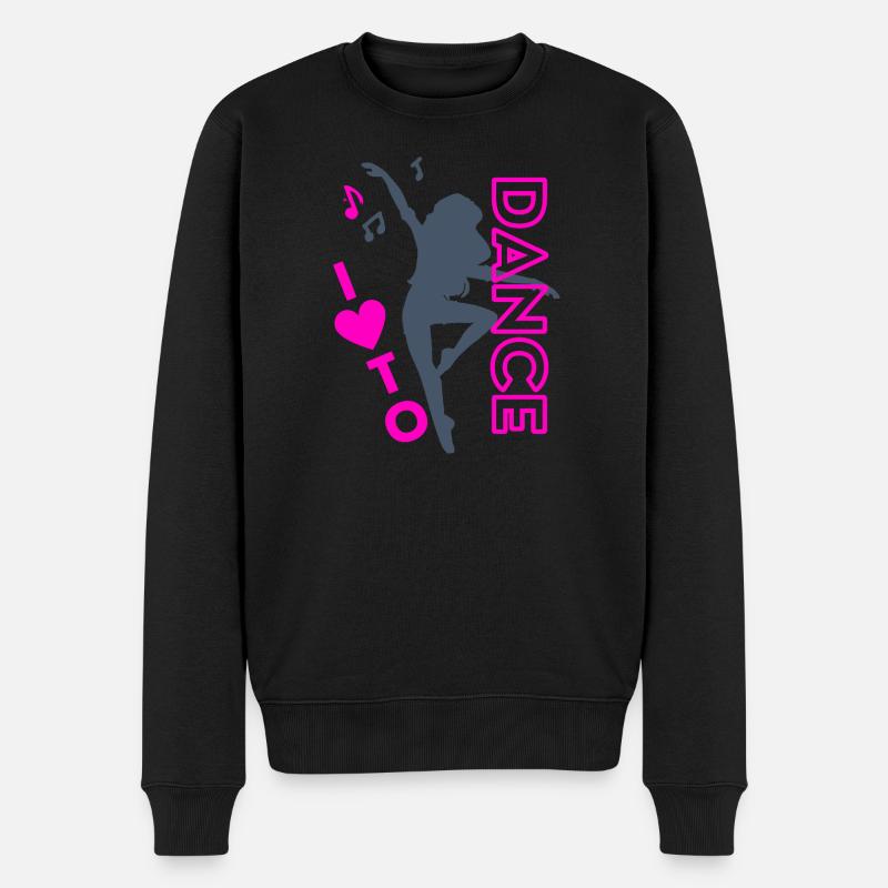 Dance - Männer Premium Bio Pullover - Schwarz