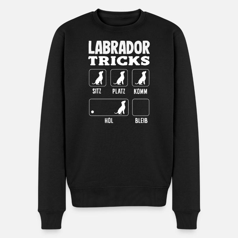 Astuces du Labrador - Pull Premium bio Homme - noir
