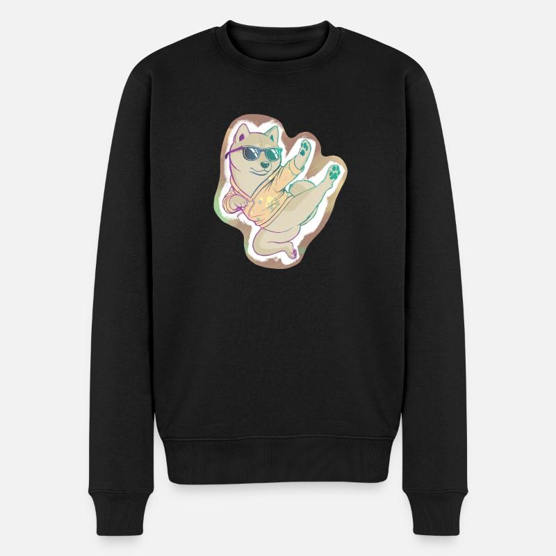 Shibaki - Männer Premium Bio Pullover - Schwarz