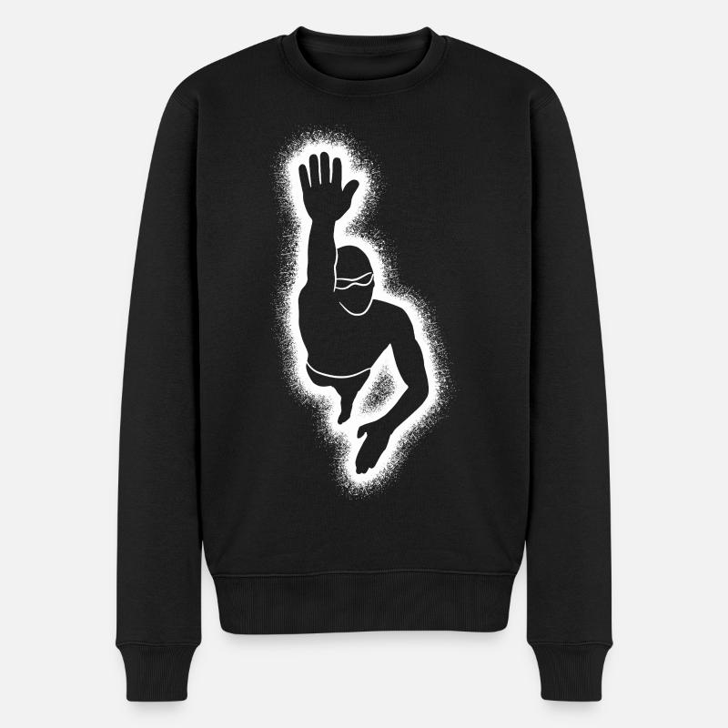 Natation Natation Nageurs Garçons - Pull Premium bio Homme - noir