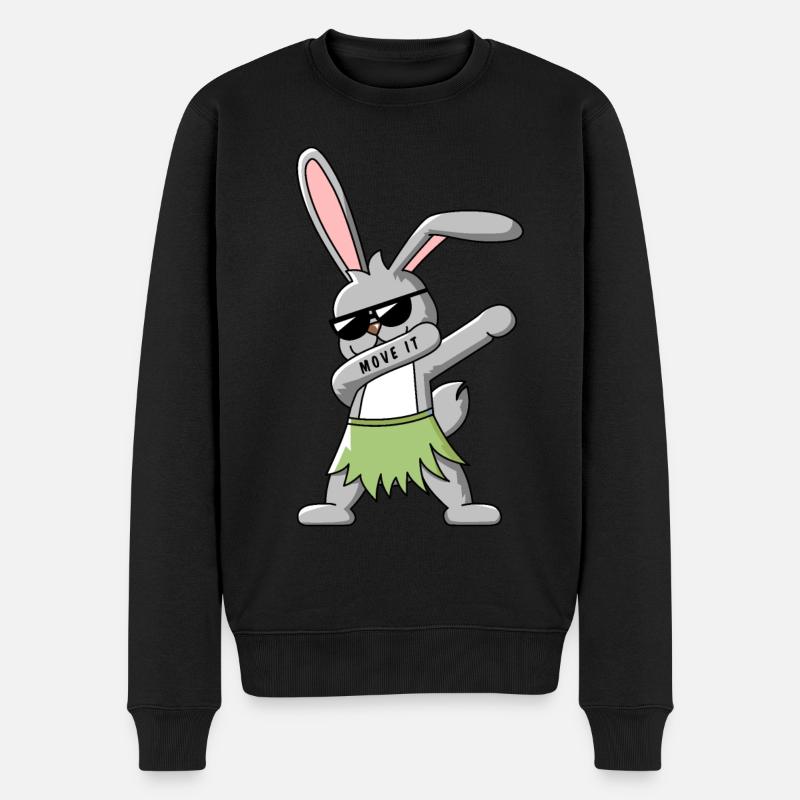 DAB DANCE BUNNY T-SHIRT - Pull Premium bio Homme - noir