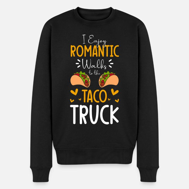 Tacos Mexiko Lecker Burrito - Männer Premium Bio Pullover - Schwarz
