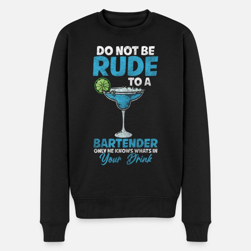 Barman Disco Whisky Barman - Pull Premium bio Homme - noir