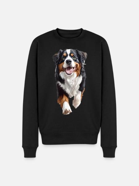 Berner Sennenhund - Männer Premium Bio Pullover - Schwarz