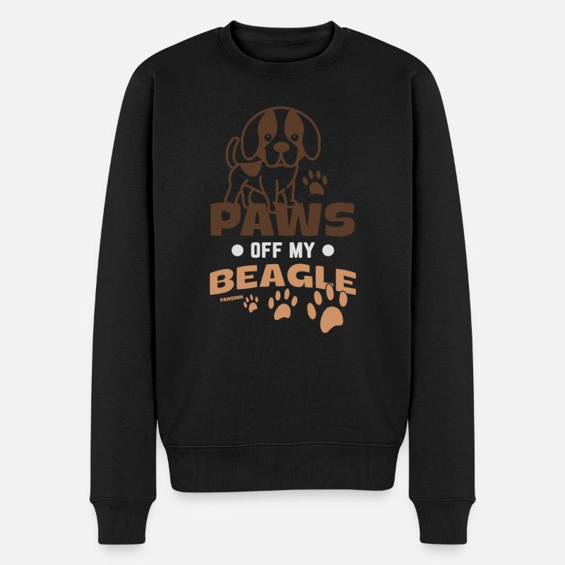 Patte de chien Chiot Beagle - Pull Premium bio Homme - noir
