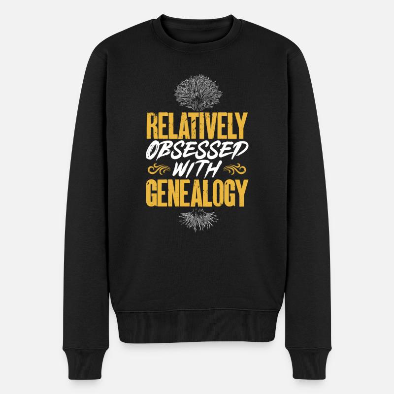 Généalogie Généalogie Généalogiste - Pull Premium bio Homme - noir