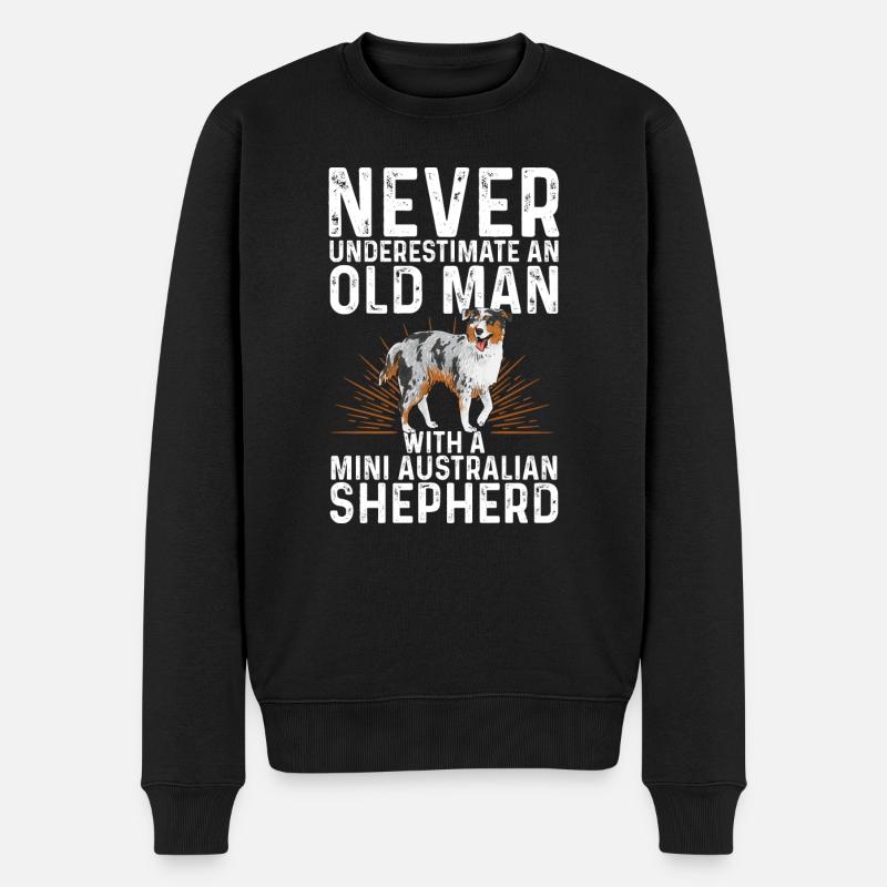 Miniature Australian Shepherd - Männer Premium Bio Pullover - Schwarz