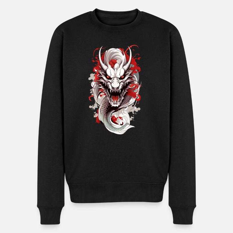 Dragon japonais - Pull Premium bio Homme - noir
