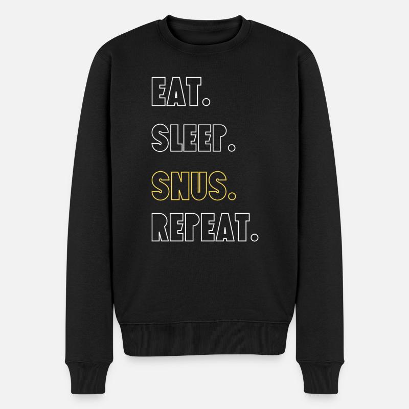 Snus - Männer Premium Bio Pullover - Schwarz
