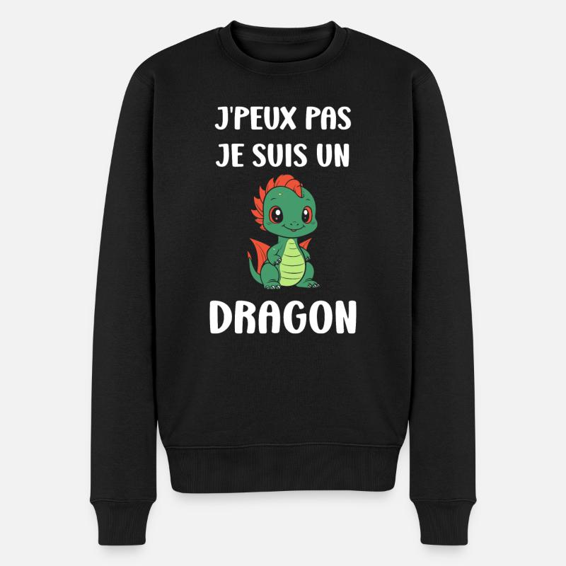 Bébé dragon - Pull Premium bio Homme - noir