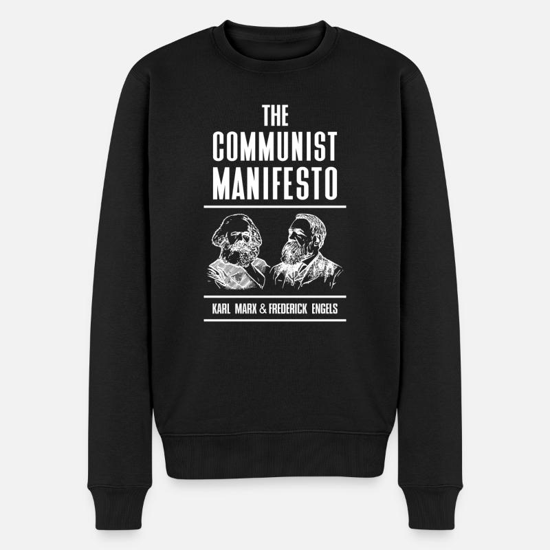 Marx Engels Communisme URSS Cadeau - Pull Premium bio Homme - noir