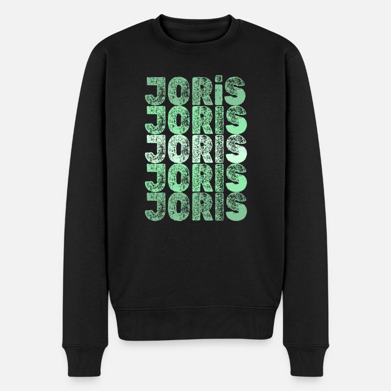 Joris Joris - Männer Premium Bio Pullover - Schwarz