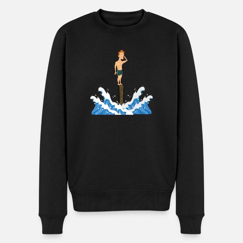 l'épreuve des poteaux - Pull Premium bio Homme - noir