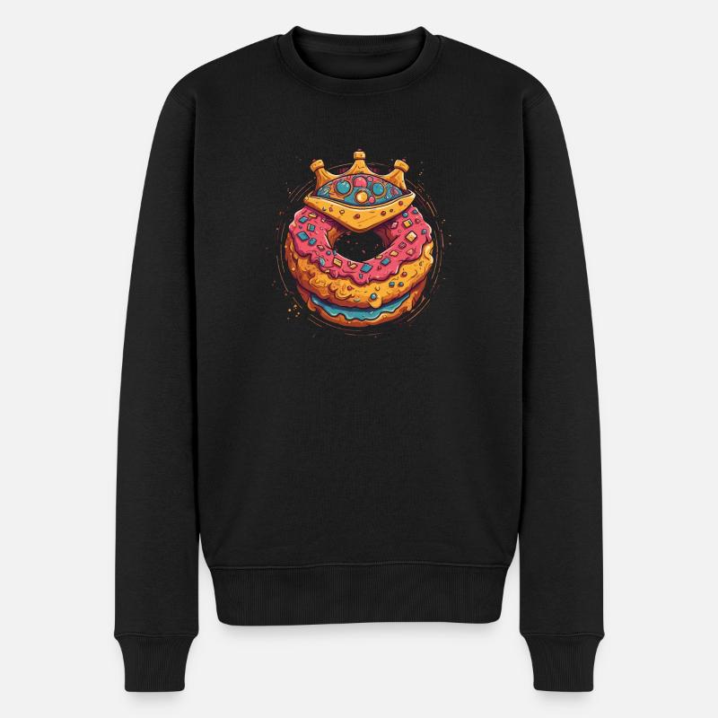 Reine des beignets - Pull Premium bio Homme - noir