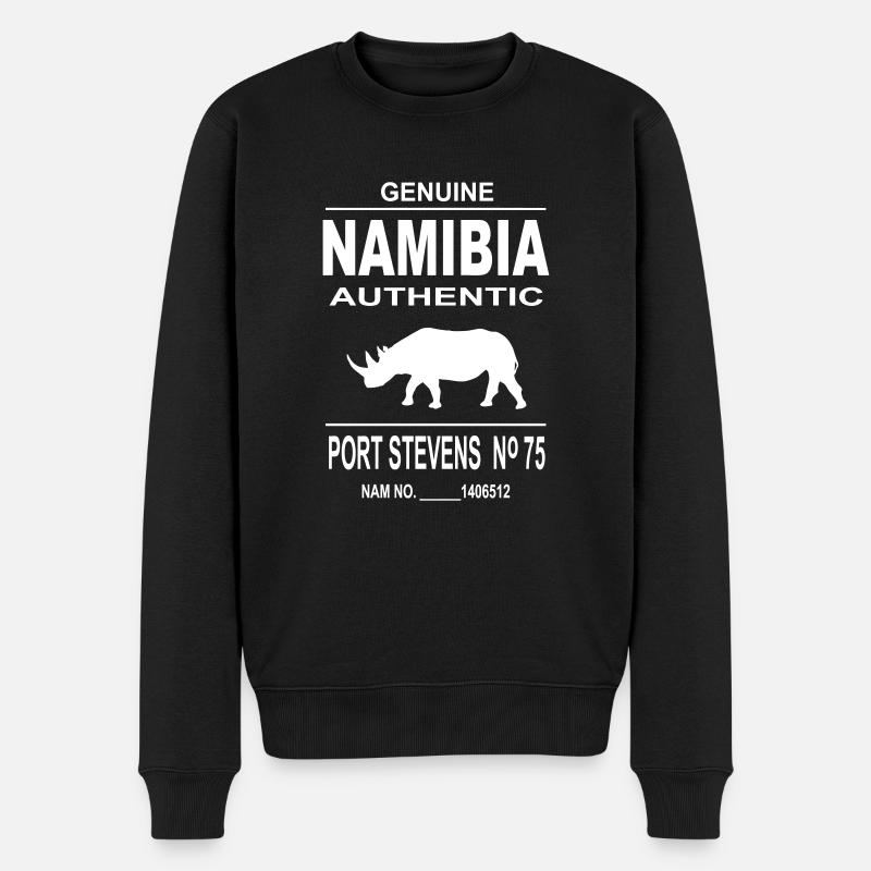 Namibia Rhino - Pull Premium bio Homme - noir