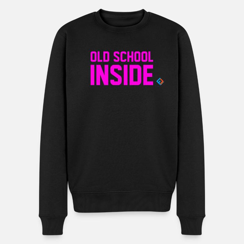 Old School Inside Rose - Pull Premium bio Homme - noir