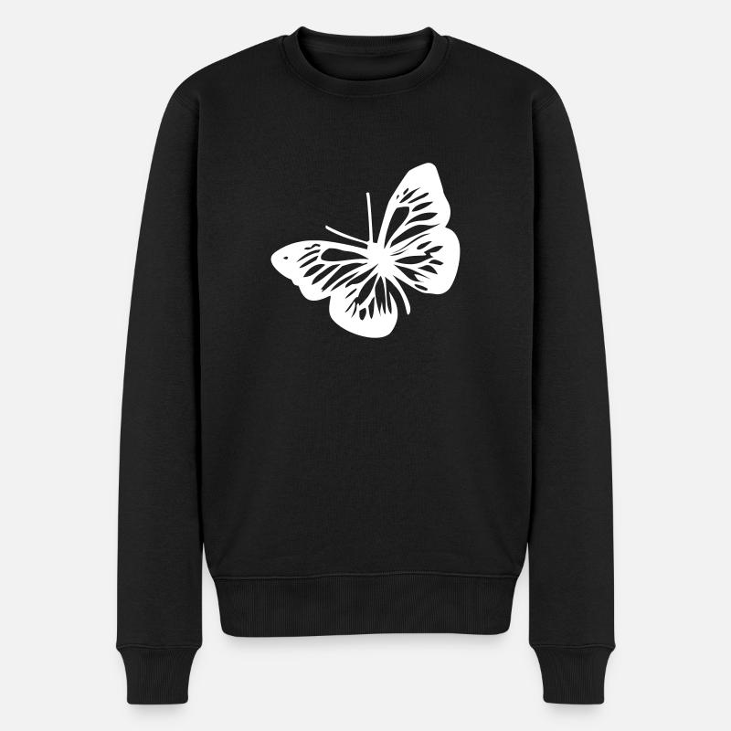 Papillon - animal - Pull Premium bio Homme - noir