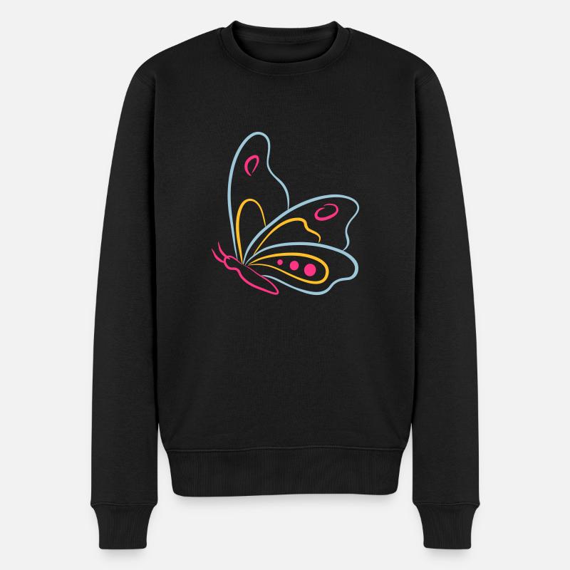 butterfly - Pull Premium bio Homme - noir