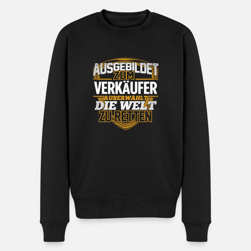 VERKÄUFER - Der Auserwählte - Männer Premium Bio Pullover - Schwarz