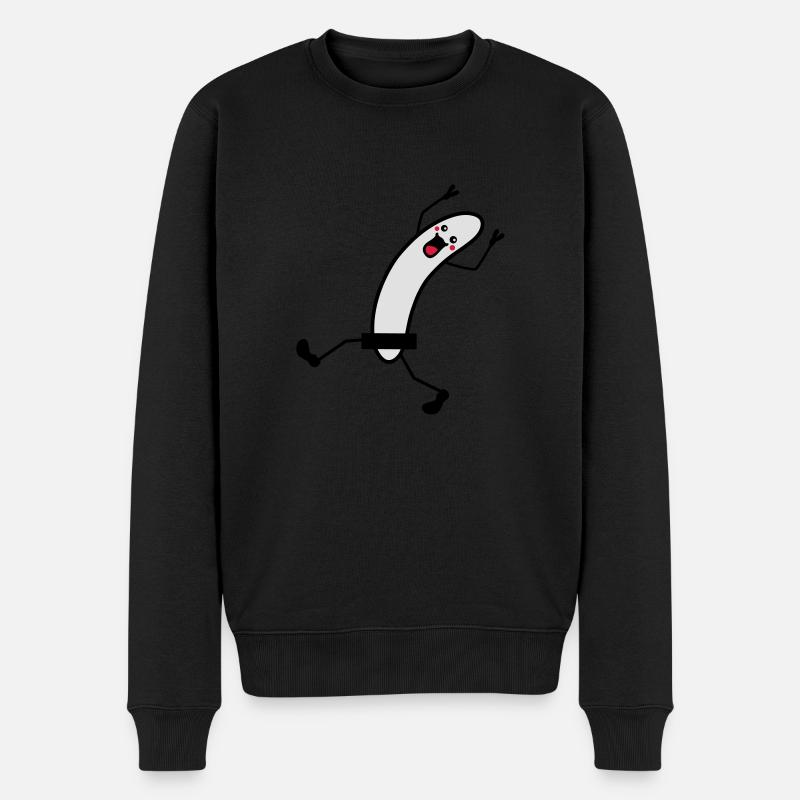 Naked Running Banana - Pull Premium bio Homme - noir