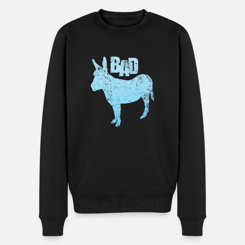 Badass - Pull Premium bio Homme - noir
