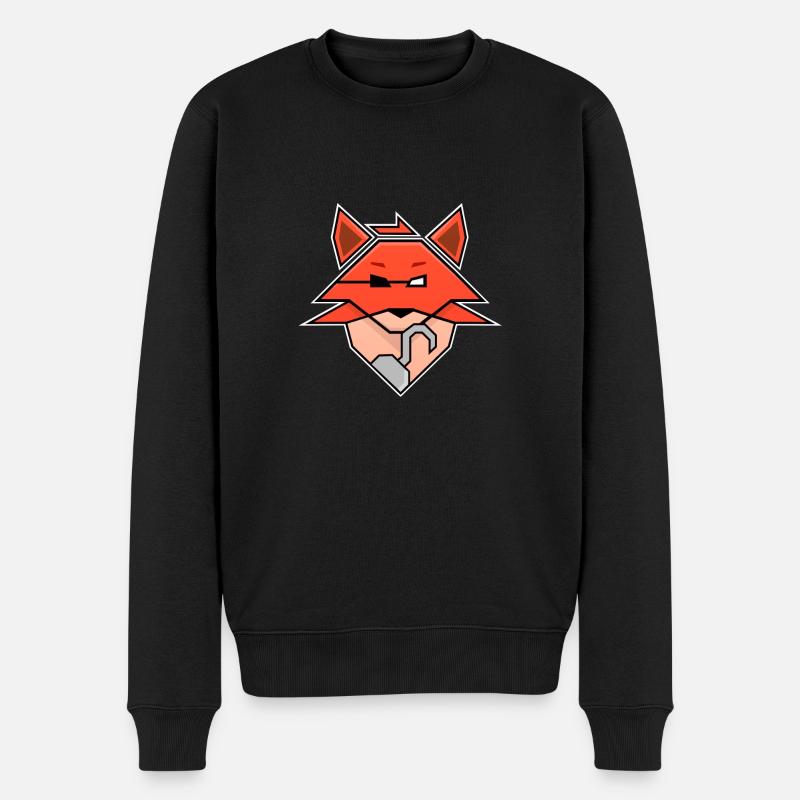 FNAF Foxy Fox - Spielcharakter - Männer Premium Bio Pullover - Schwarz