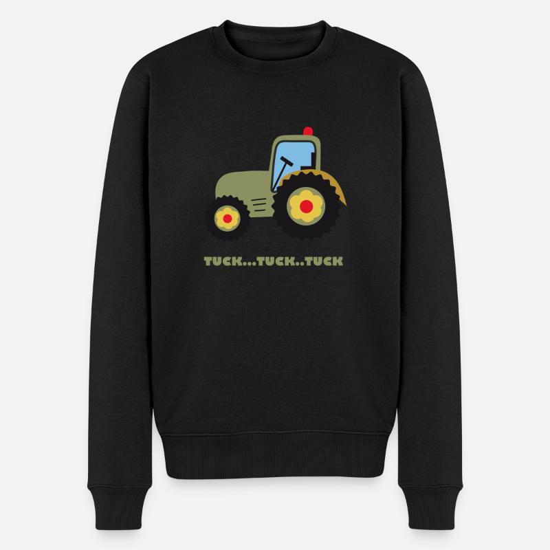 Traktor Geschenk für Traktorfans Kinder - Männer Premium Bio Pullover - Schwarz