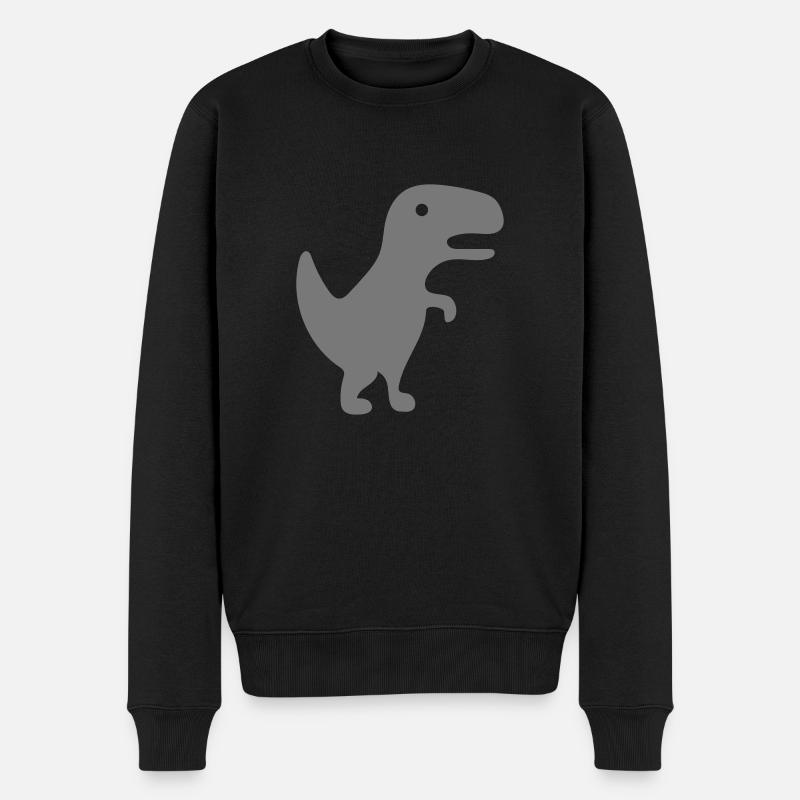 Funnydino - Männer Premium Bio Pullover - Schwarz