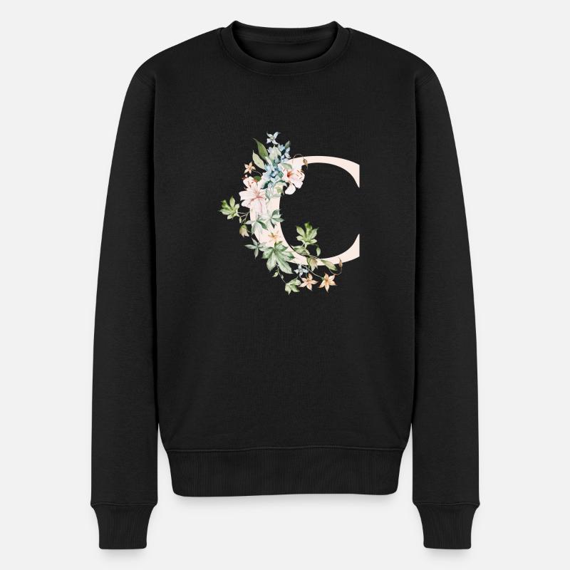 C - Männer Premium Bio Pullover - Schwarz
