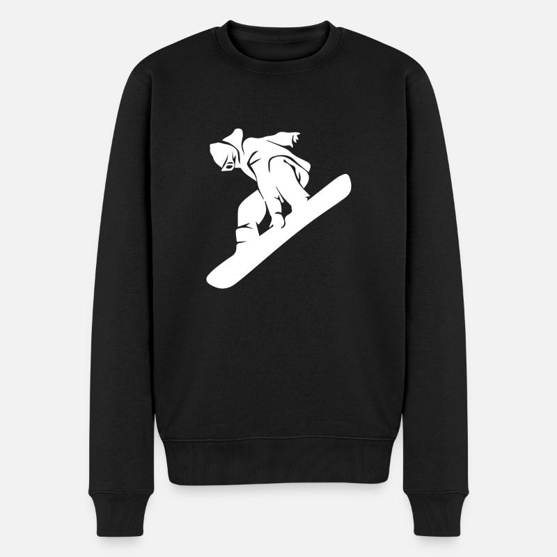 Snowboard Snowboarder - Pull Premium bio Homme - noir