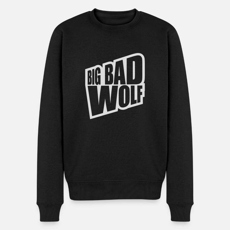 Citation du Grand Méchant Loup - Pull Premium bio Homme - noir