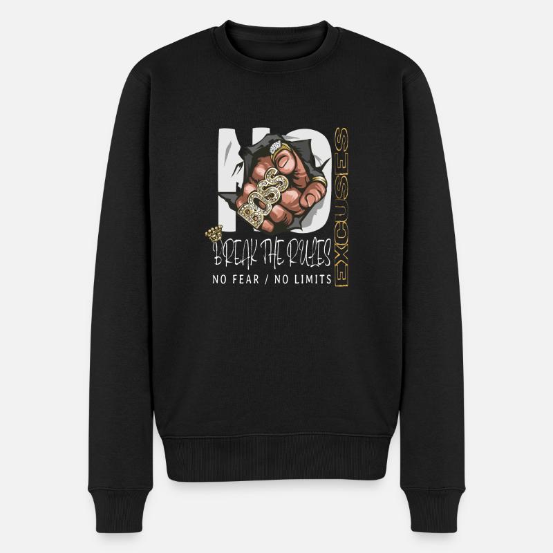 Pas d’excuses, pas d’excuses - Pull Premium bio Homme - noir