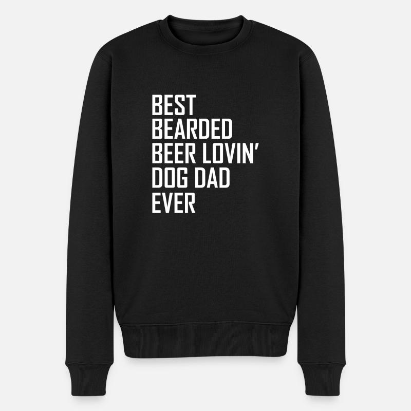 Dog Hund - Männer Premium Bio Pullover - Schwarz