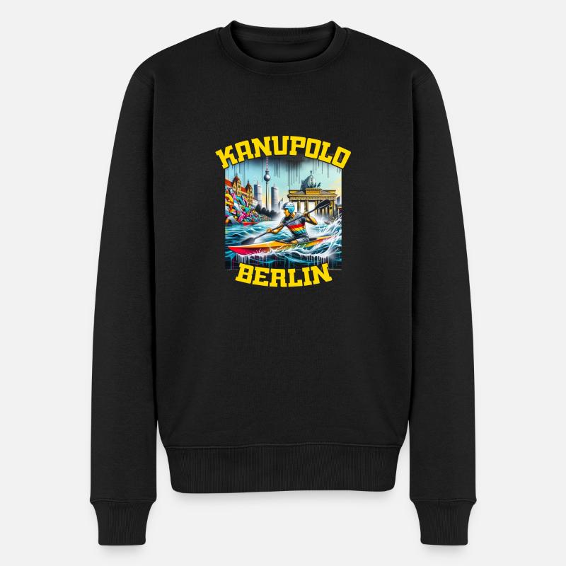 Canoe Polo Berlin Graffiti - Men's Premium Organic Jumper - black