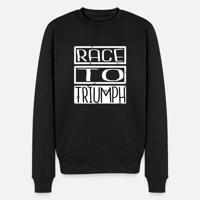 excitement activities thrilling experiences - Männer Premium Bio Pullover - Schwarz