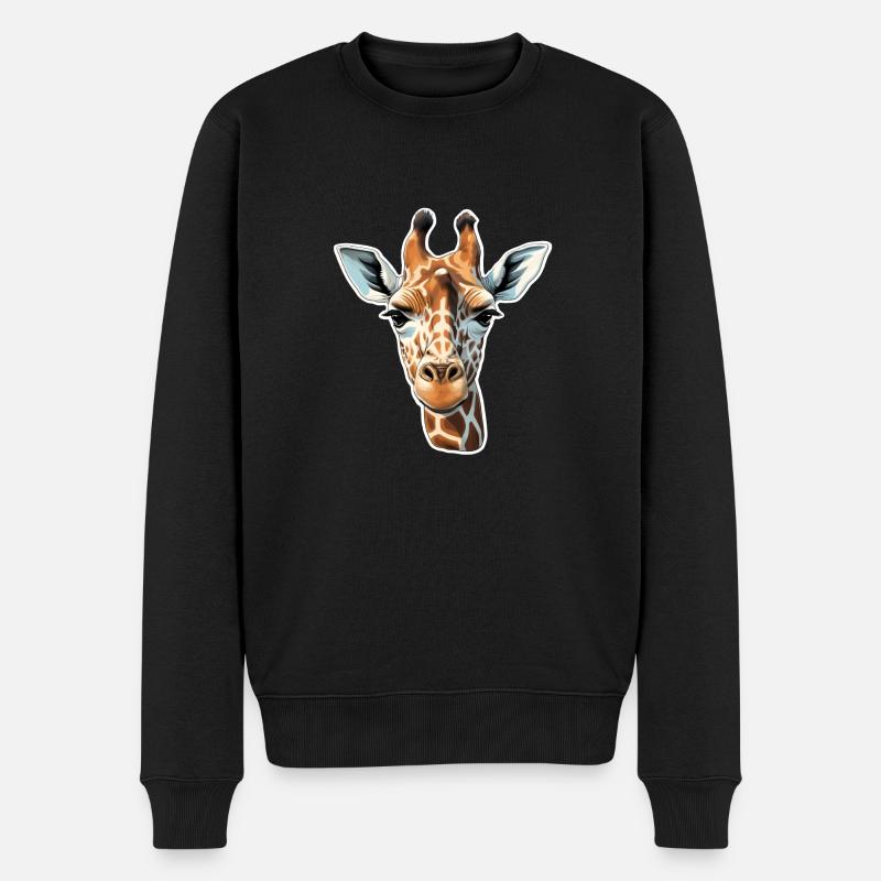 Tête de girafe - Pull Premium bio Homme - noir