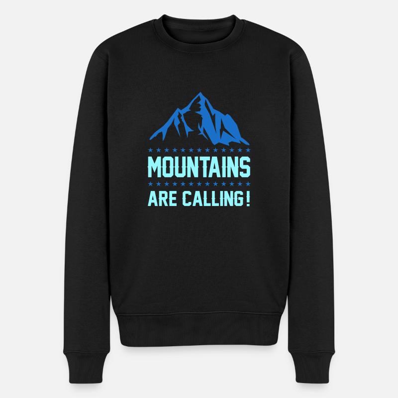 Monts Berge 1 - Pull Premium bio Homme - noir