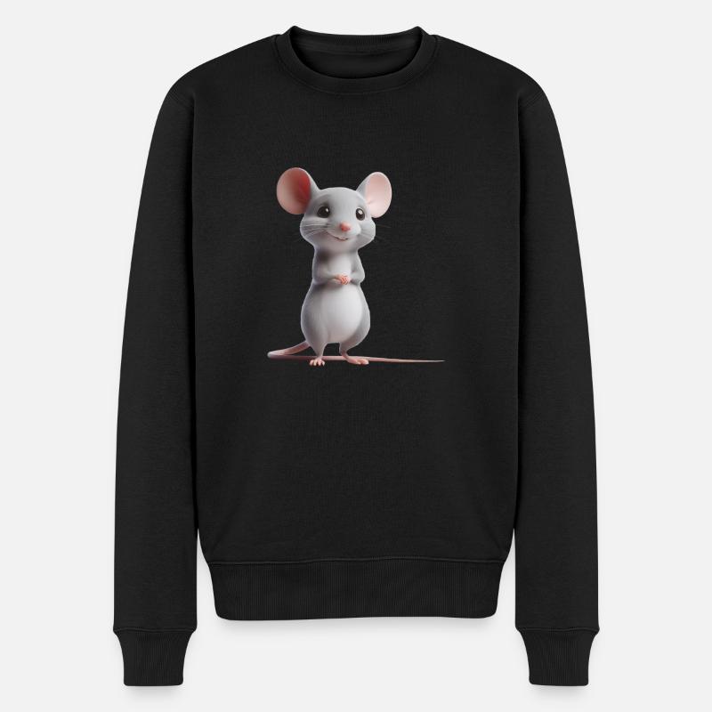 Souris 4 - Pull Premium bio Homme - noir
