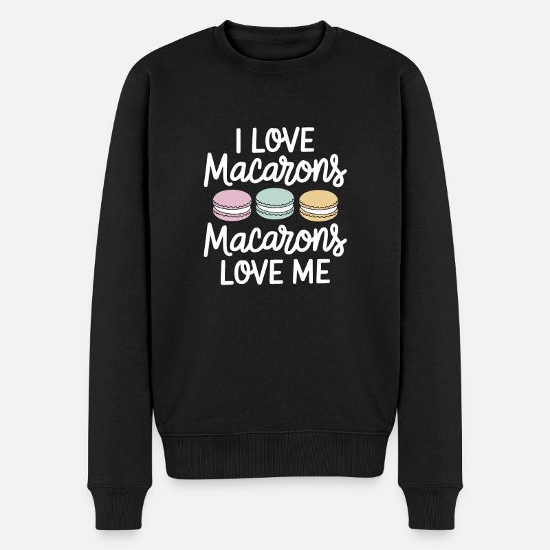 L’amour pour les macarons - Pull Premium bio Homme - noir