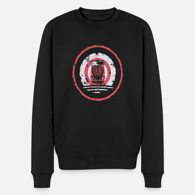 Disc Golf Scharfschütze - Männer Premium Bio Pullover - Schwarz