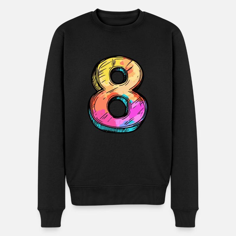 Bande dessinée à 8 chiffres - Pull Premium bio Homme - noir