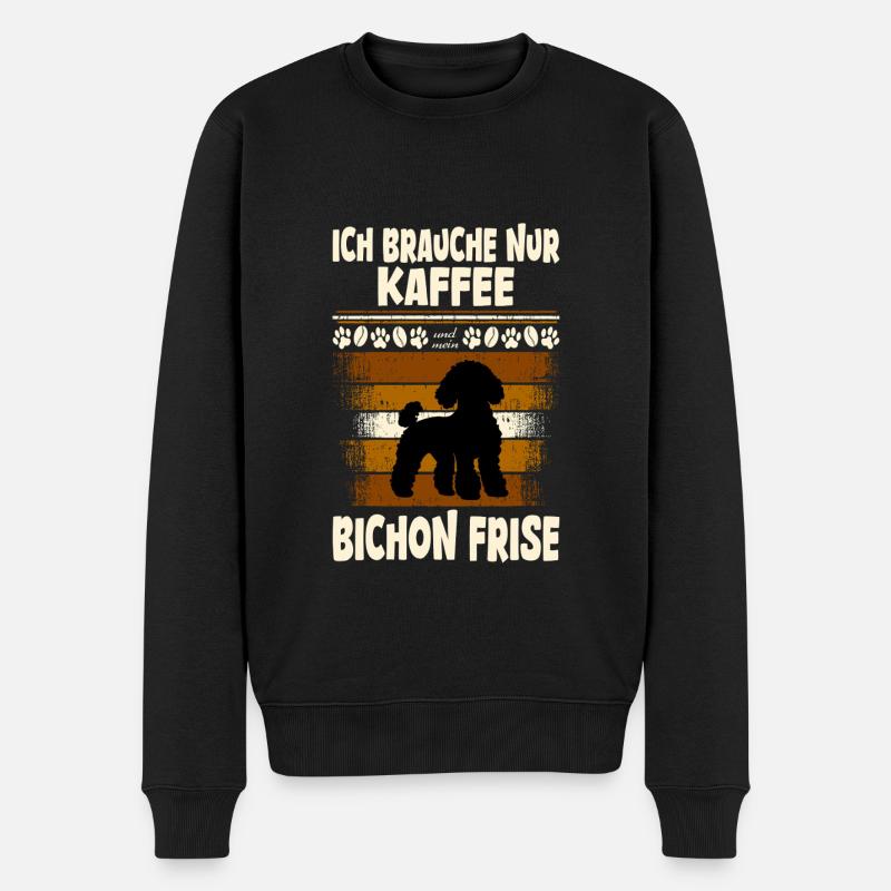 Bichon frisé - Pull Premium bio Homme - noir