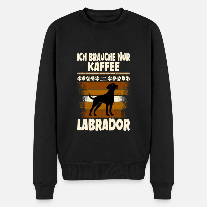 Café du Labrador - Pull Premium bio Homme - noir