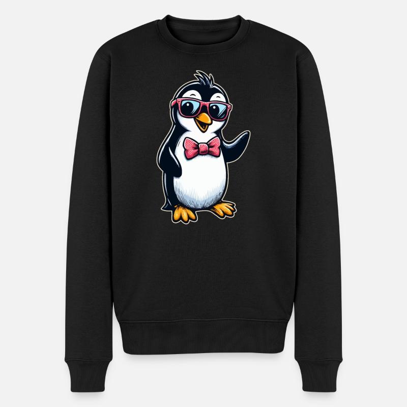 Pingouin mignon - Pull Premium bio Homme - noir