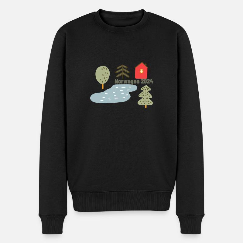 Norvège 2024 - Pull Premium bio Homme - noir