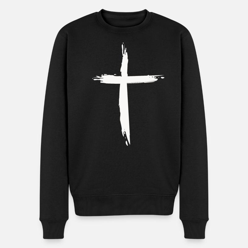 Croix - Pull Premium bio Homme - noir