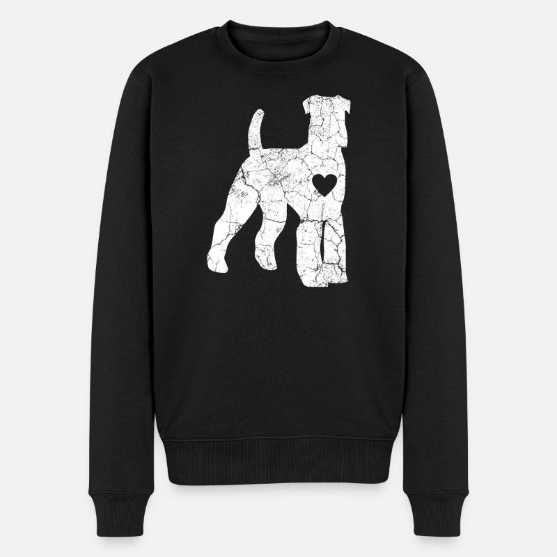 Hund Schnauzer - Männer Premium Bio Pullover - Schwarz